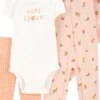 Conjunto 3 Piezas Pijama, Body y Pantalón  para Niña Carter's  6 Meses