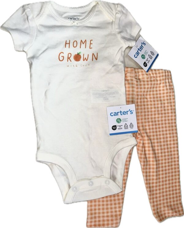 Conjunto 3 Piezas Pijama, Body y Pantalón  para Niña Carter's  6 Meses