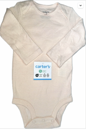 Bodys de Algodón Bebé Niña Carter’s 9 Meses