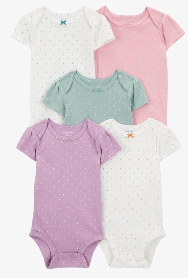 Pack de Bodys Algodón 5 unidades Bebé Niño Carter’s