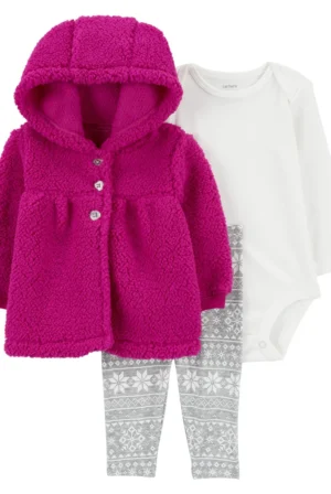 Conjunto 3 Piezas de invierno para Niña Carter's  18Meses