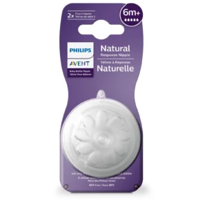 2 Tetinas +6m Para Mamadera Natural Response Avent Philips