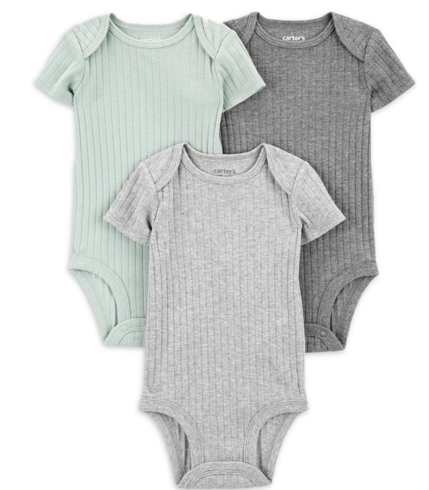 bodys carters mangas cortas unisex (3-6meses)