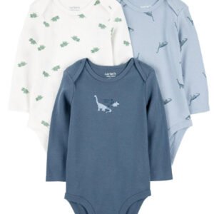 Set 3 bodys Carters mangas largas