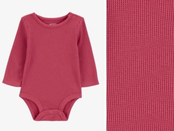 Body carter's manga larga Waffle 3 Meses