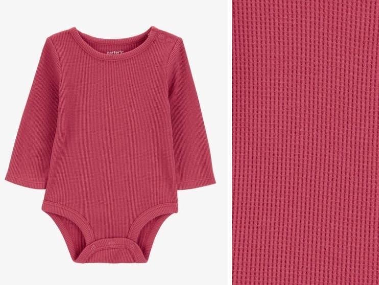 Body carter's manga larga Waffle 3 Meses