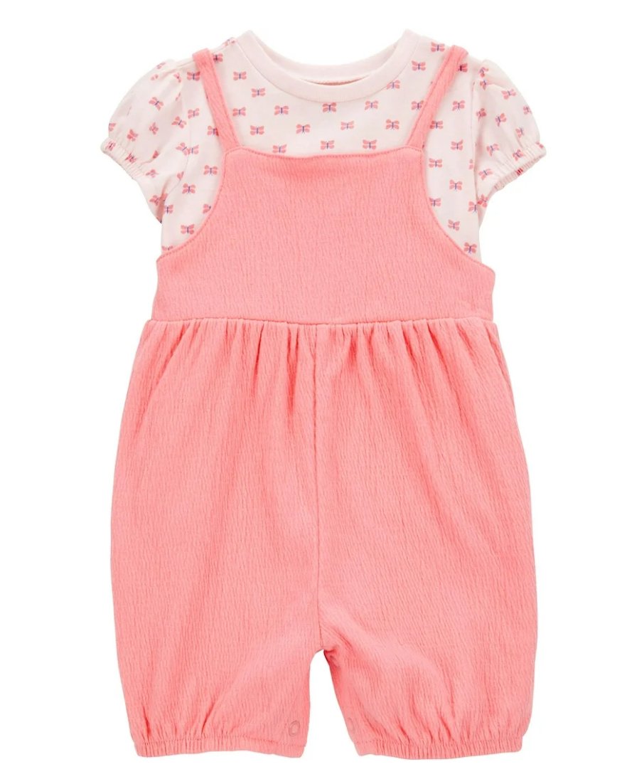 Carter's Child of Mine Baby Girl Romper, 2-Piece, Sizes 6-9meses /18meses