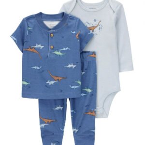 Carter's Child of Mine Baby and Toddler Boy Outfit Set, 3-Piece, Sizes 6-9m/12m