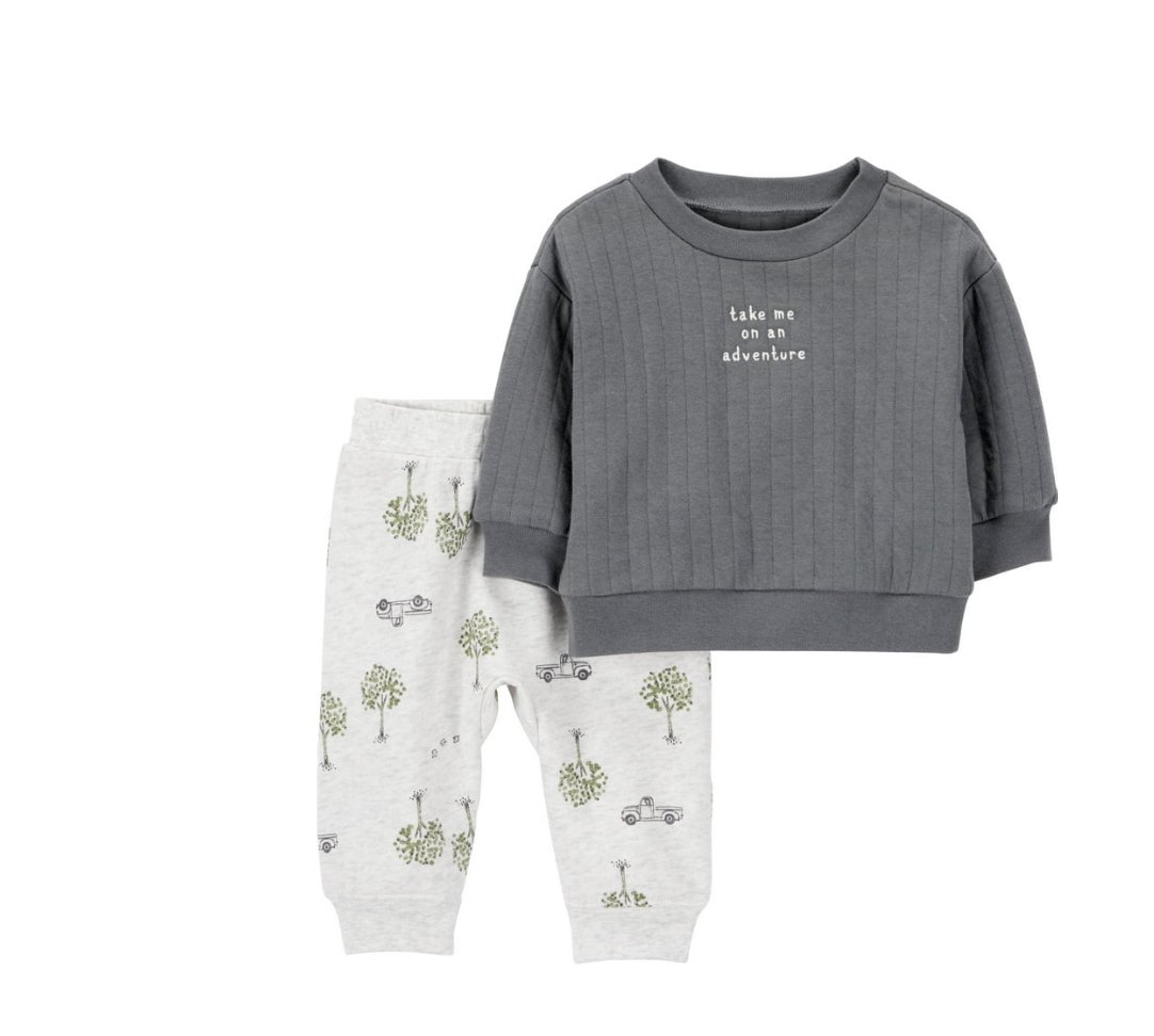 Carter's Child of Mine Baby Boy Outfit Set, 2-Piece, Sizes 0-3m