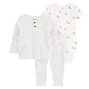 Carter's Child of Mine Baby Unisex Outfit Set, 3-Piece, Sizes recien nacido