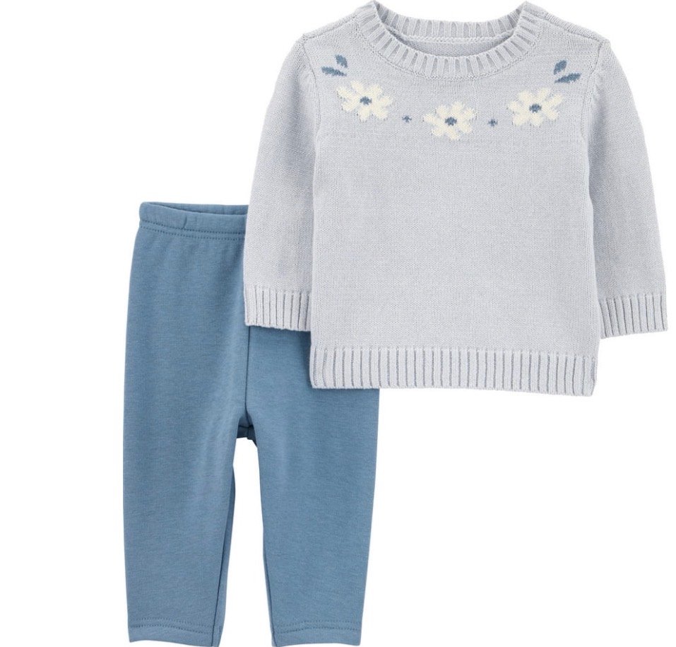 Carter's Child of Mine Baby and Toddler Outfit Set, 2-Piece, Sizes 0-3m