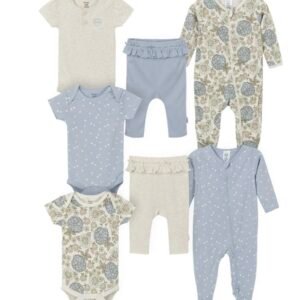 Conjunto Gerber Bebé 7 Piezas, Ropa Completa, Talles 0-3M y 3-6M