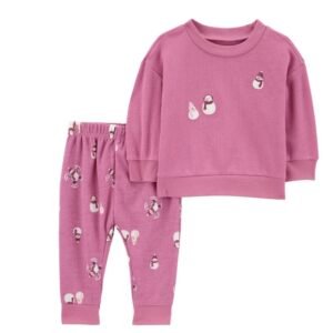 Conjunto Carter’s Bebé Niña 2 Piezas, Outfit Cómodo, Tallas 12M, 18M y 24M